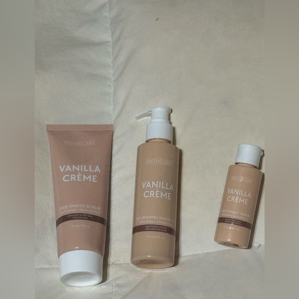 Spathecary Vanilla  Crème Shave Set